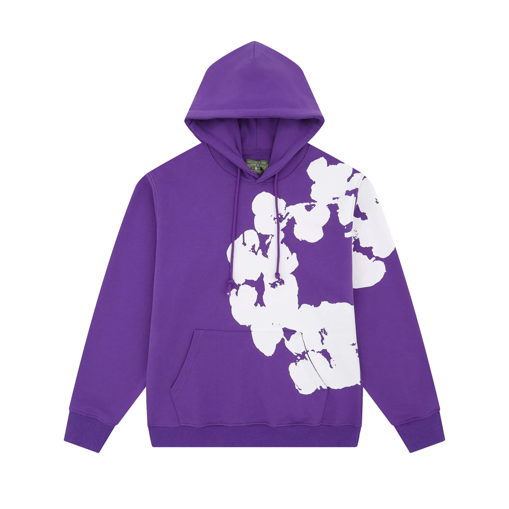 D116# P230 Denim Tears Biggie Cotton Wreath Sweatshirt Black 400g kapok high quality 100% cotton printed hoodie hooded sweatshirt color (color): black (black), gray (gray), Pruple (purple) Size: S M L XL